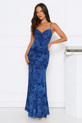 She's A Wildflower Maxi Dress Blue