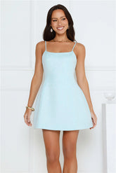 Sunkissed Serenade Mini Dress Blue