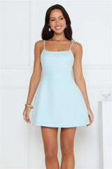 Sunkissed Serenade Mini Dress Blue