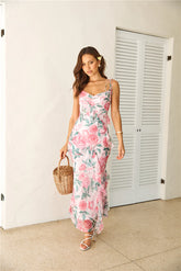 Sun Rises With Her Maxi Dress Pink