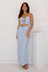 Secluded Shores Maxi Skirt Blue