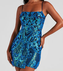Kaylie Sequin Short Party Dress