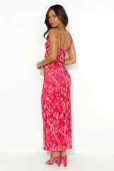 Shopaholic Mesh Maxi Skirt Red
