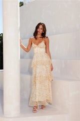 Sun Shining Through Maxi Dress Yellow
