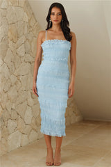 She's Classy Midi Dress Blue
