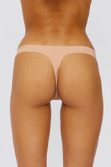 UNDERCOVER Style Helpers Seamless High Cut Thong Latte 3 Pack