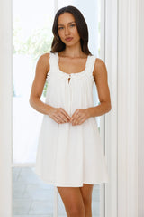 Sunbeam Fantasy Babydoll Mini Dress White