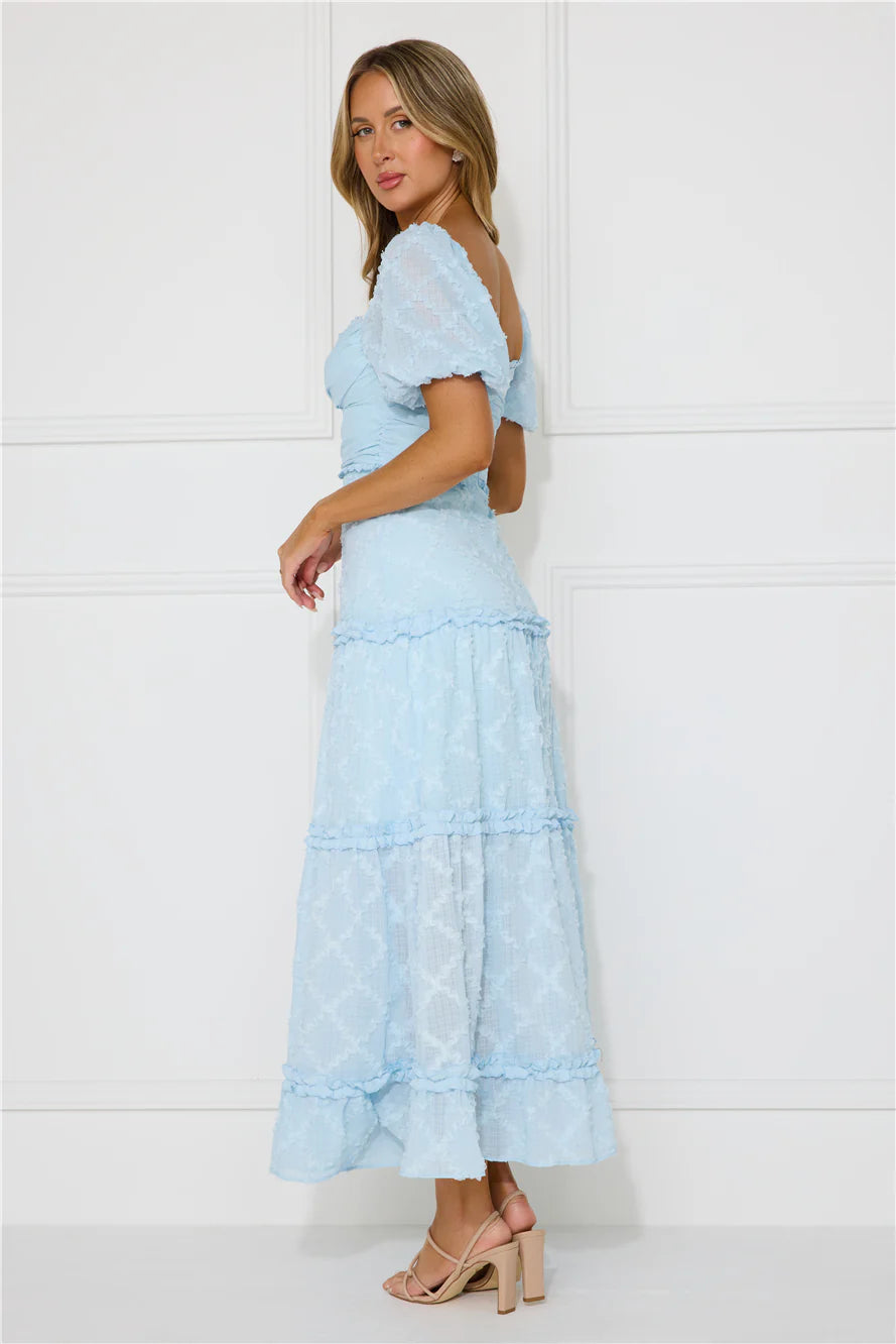 Show My Love Maxi Dress Blue