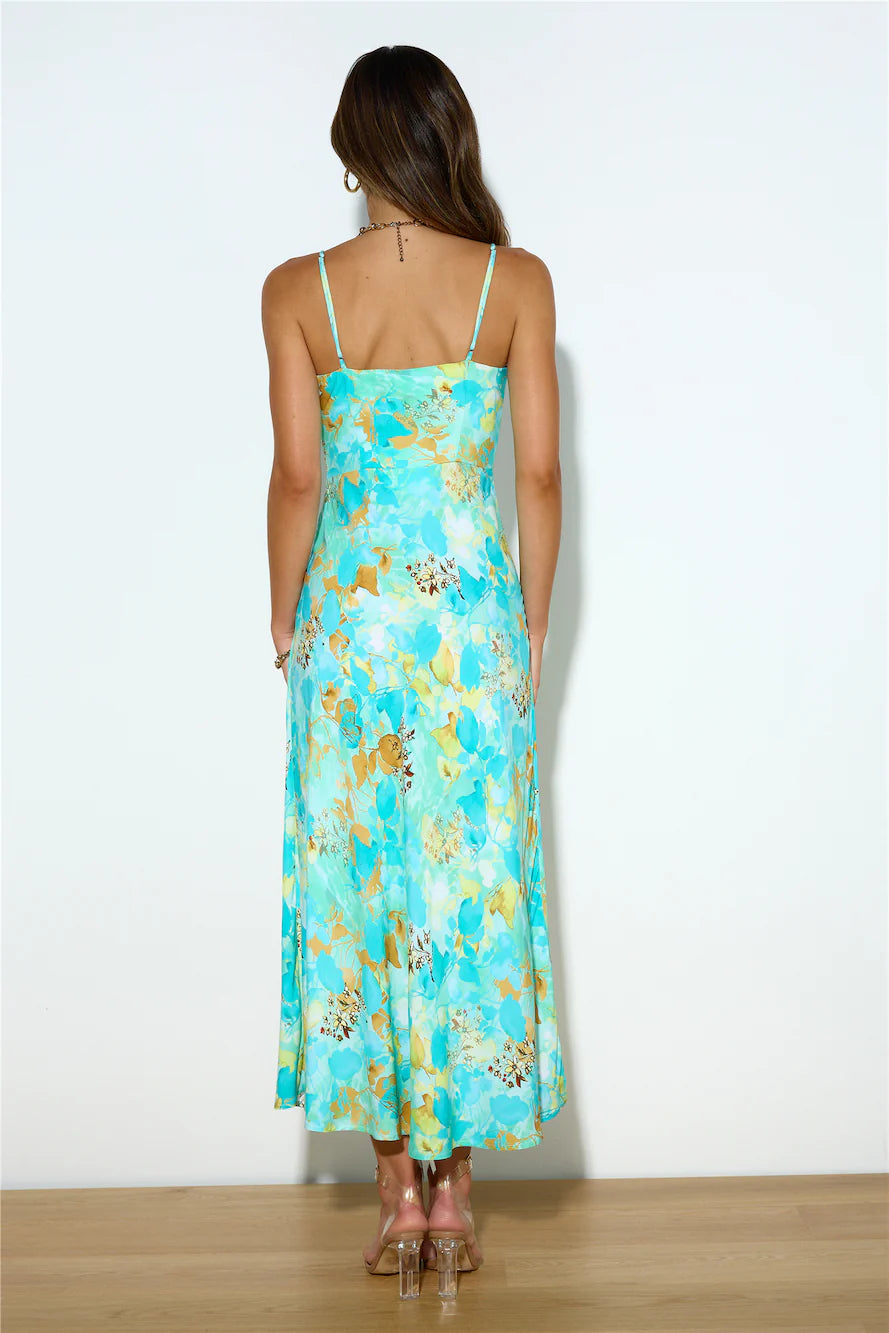 She's The Fun Maxi Dress Teal