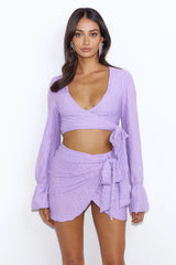 Seen First Mini Skirt Purple