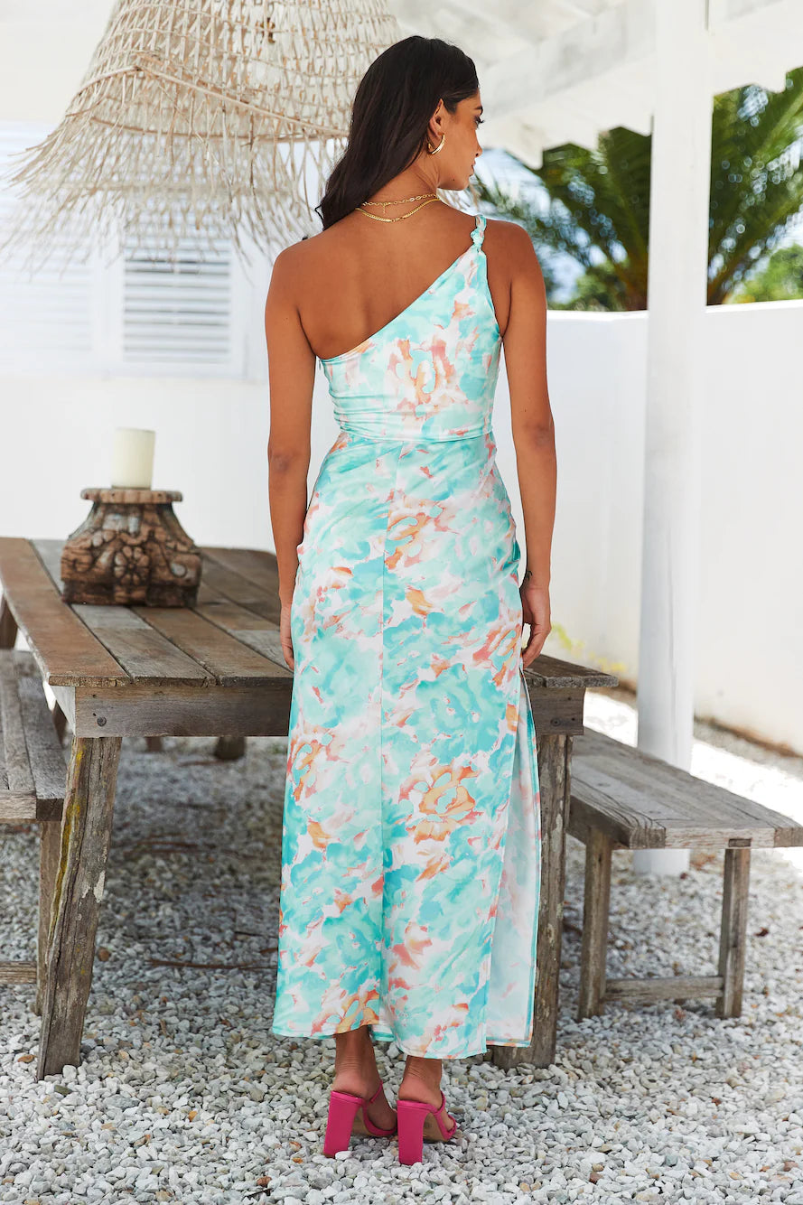 She Is Beauty Midi Dress Mint