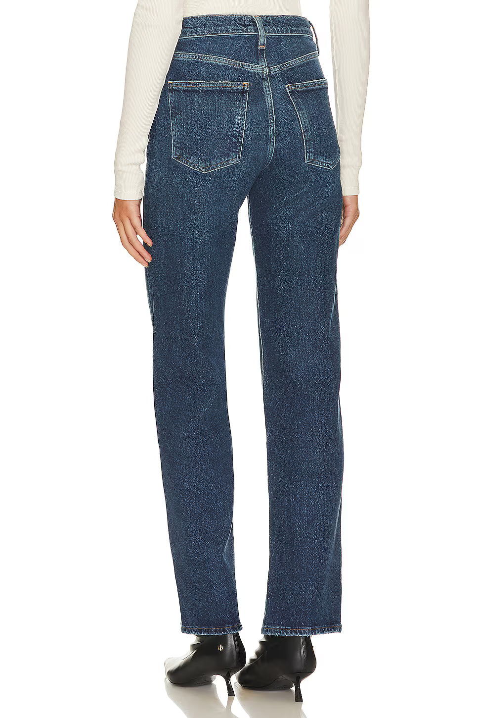 Harper Mid Rise Straight Jeans