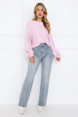 Snowing Outside Knit Sweater Lilac