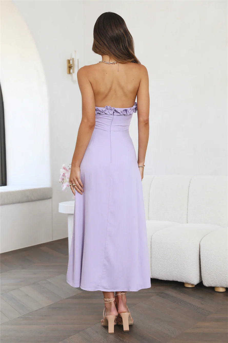 Shining Stars Midi Dress Lilac