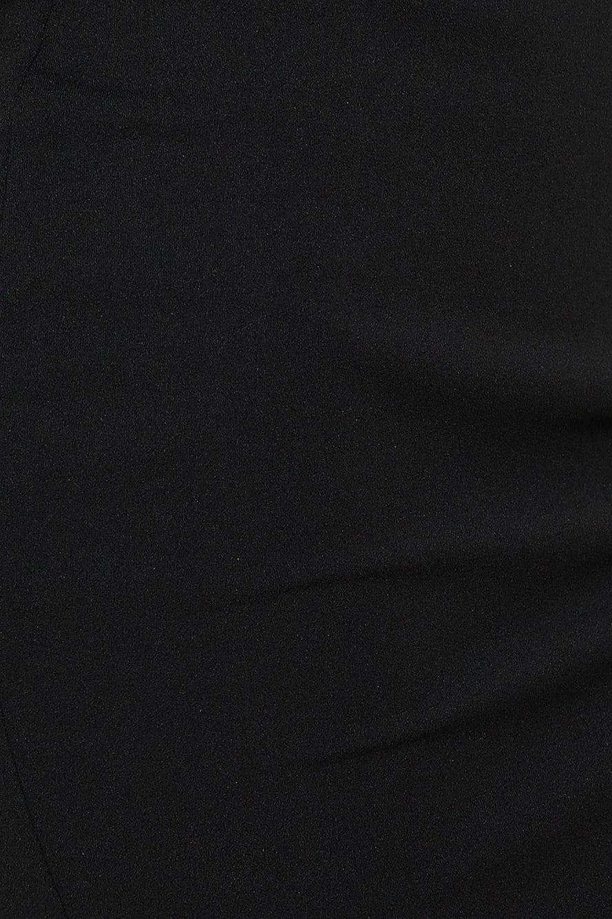 Sparkle On The Side Mini Dress Black