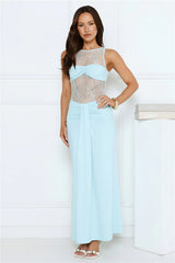 Stir Love Potion Lace Maxi Dress Blue