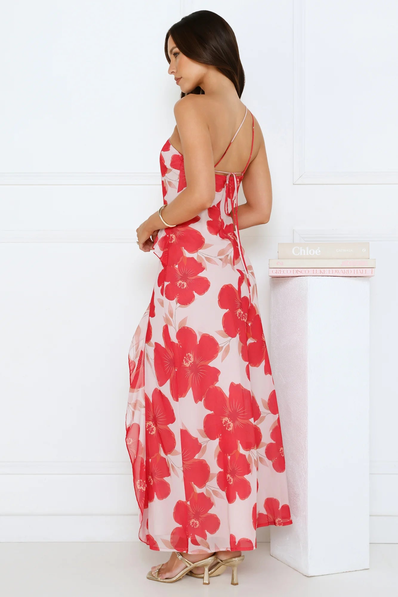 Summer Serenade One Shoulder Maxi Dress Pink