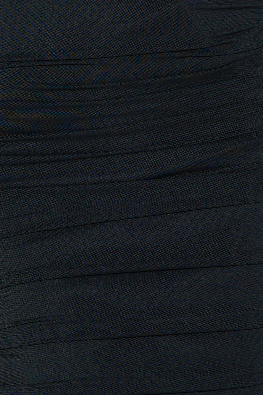 Seen Lavishly Mesh Maxi Dress Black