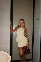 Structure Tailored Vest Top Lemon