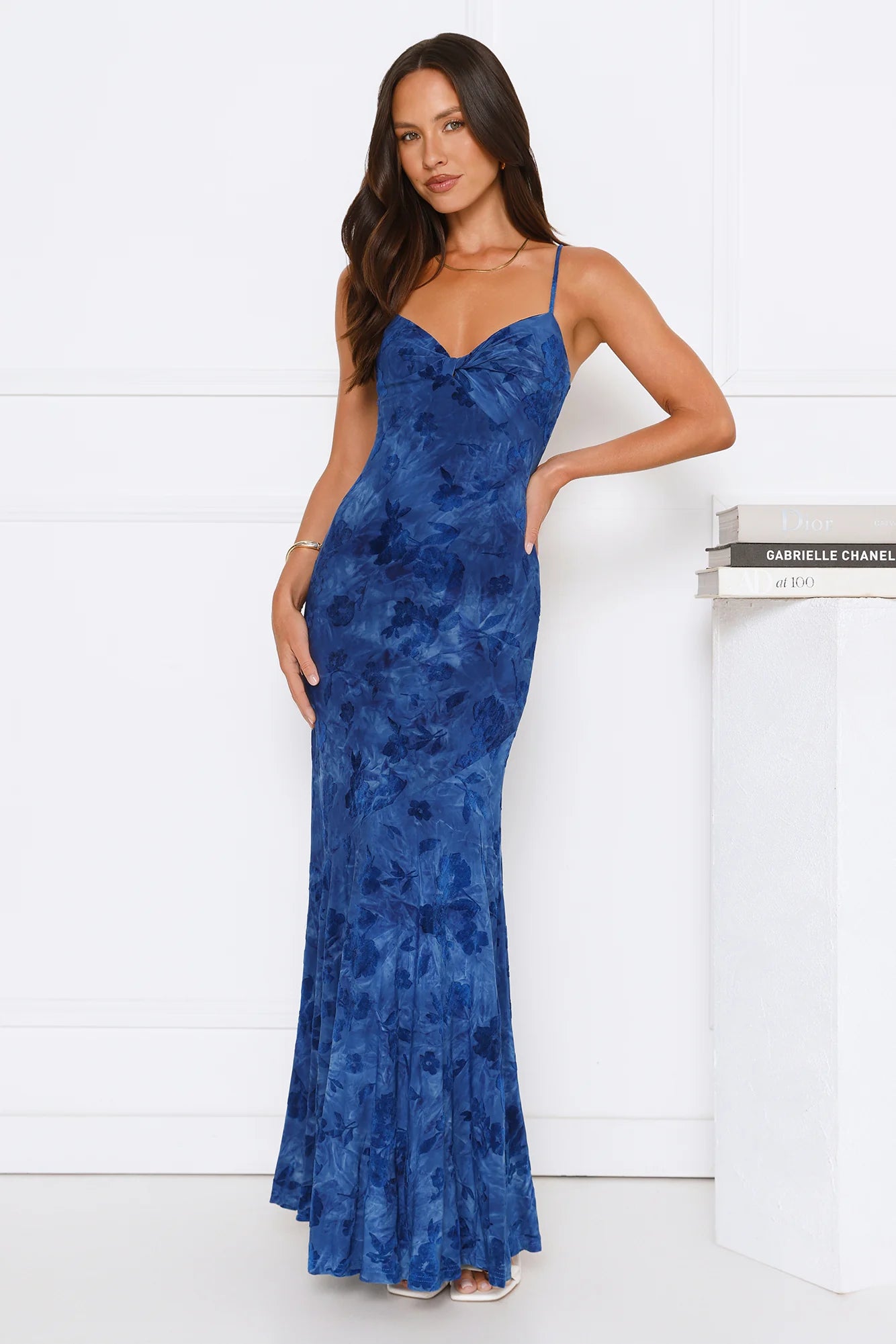 She's A Wildflower Maxi Dress Blue