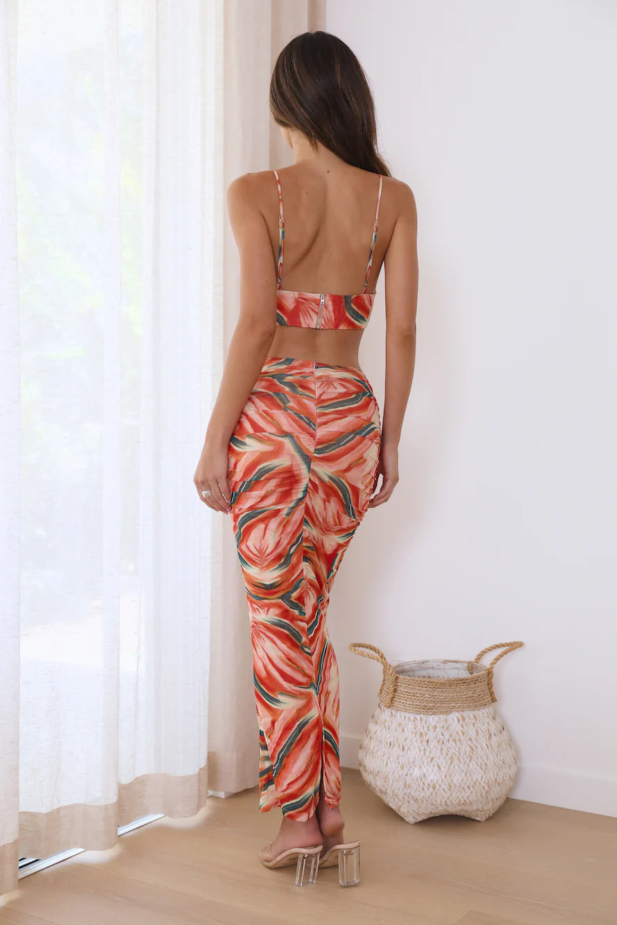 She Always Slays Midi Dress Orange