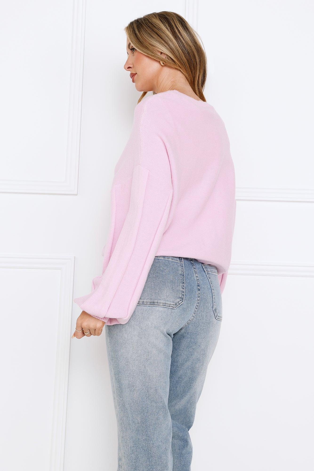 Snowing Outside Knit Sweater Lilac