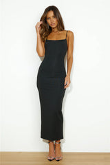 Twist For Me Maxi Dress Black
