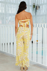 Silkier Style Satin Pants Yellow