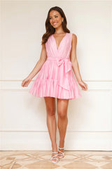 Stylish Sophistication Mini Dress Pink
