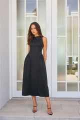 Style Spectacular Midi Dress Black