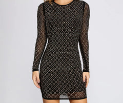 Cami Formal Heat Stone Mini Dress