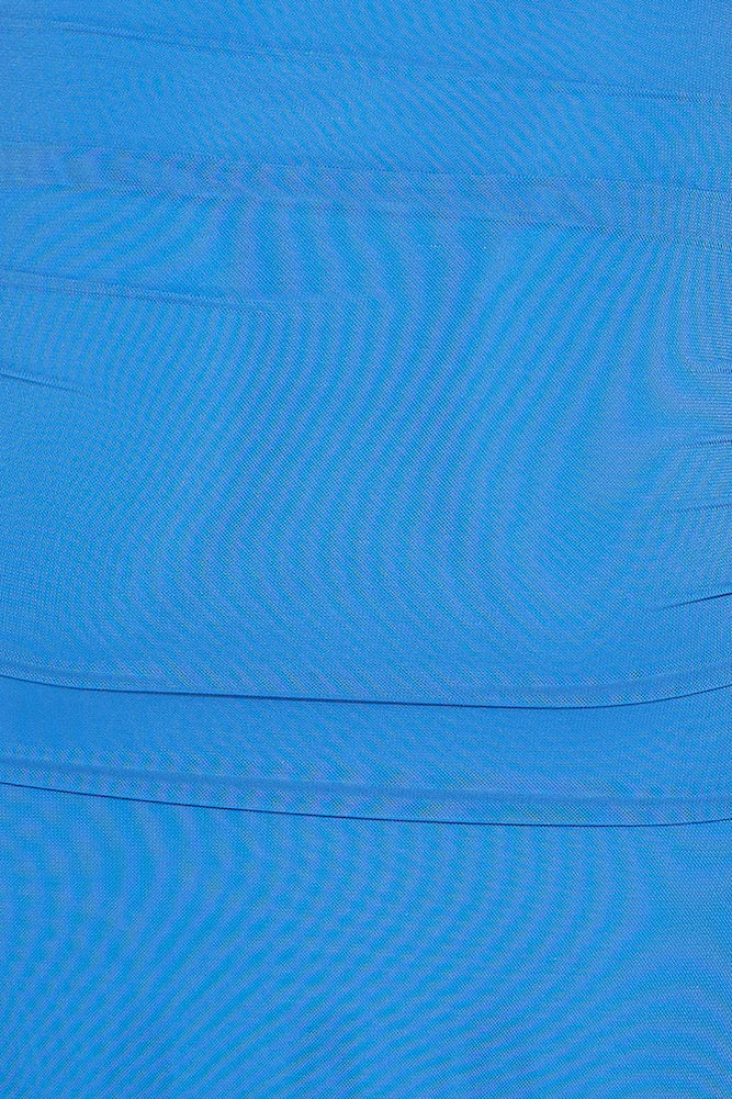 She's Adored Strapless Mesh Maxi Dress Blue