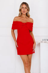 Stylish Siren Strapless Mini Dress Red