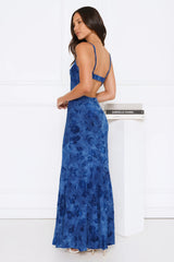 She's A Wildflower Maxi Dress Blue