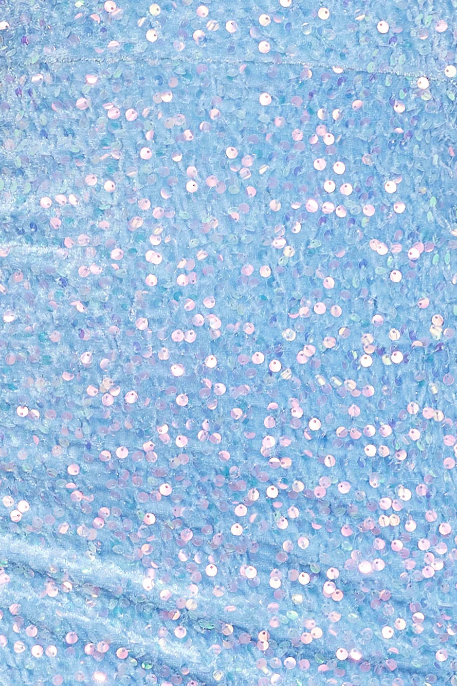Sparkle From Far Sequin Maxi Dress Blue