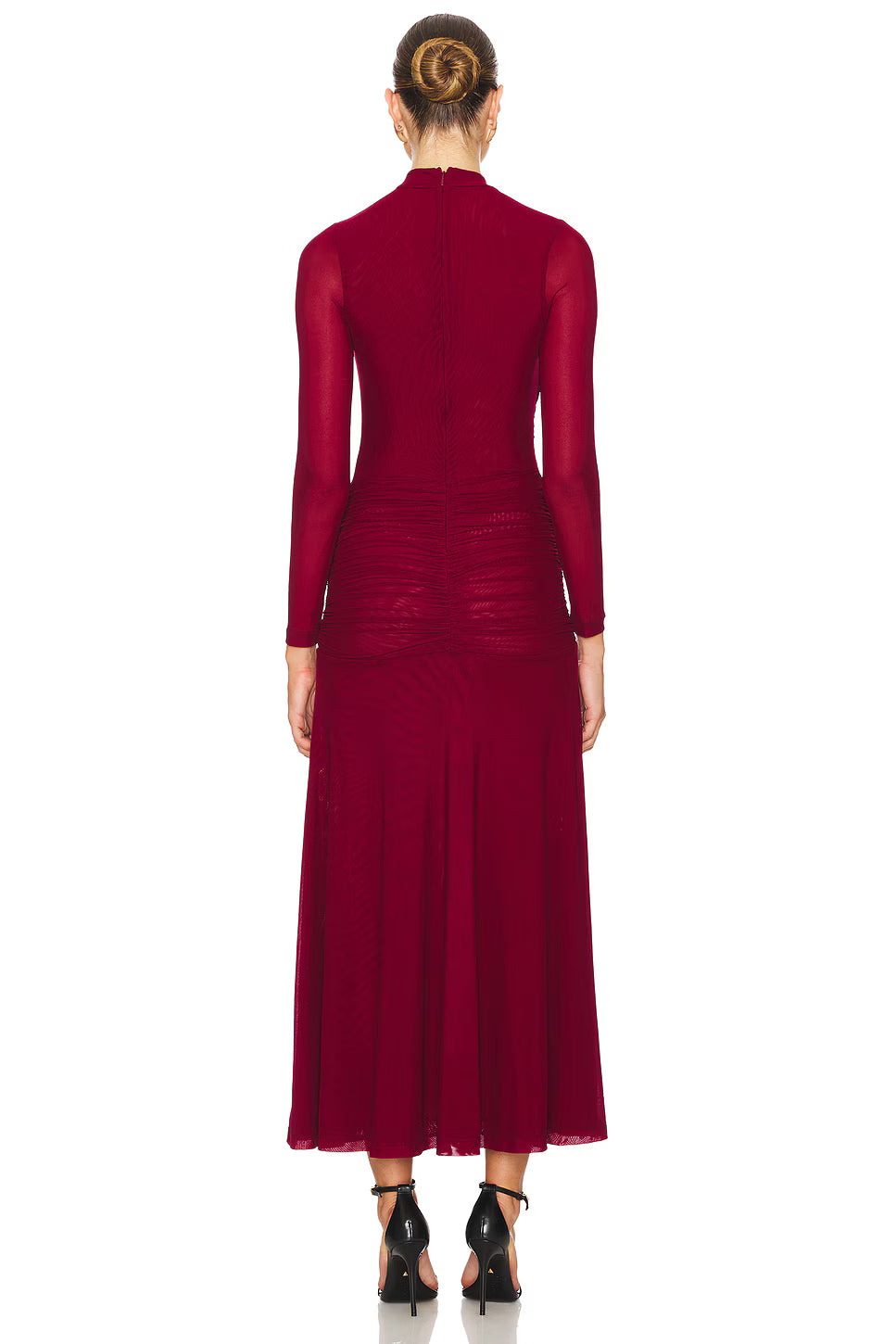 Liyana Ruched Mesh Dress