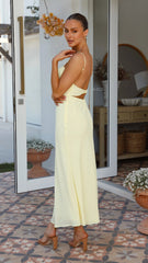 Margie Midi Dress - Yellow