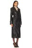Tyra Faux Leather Trench