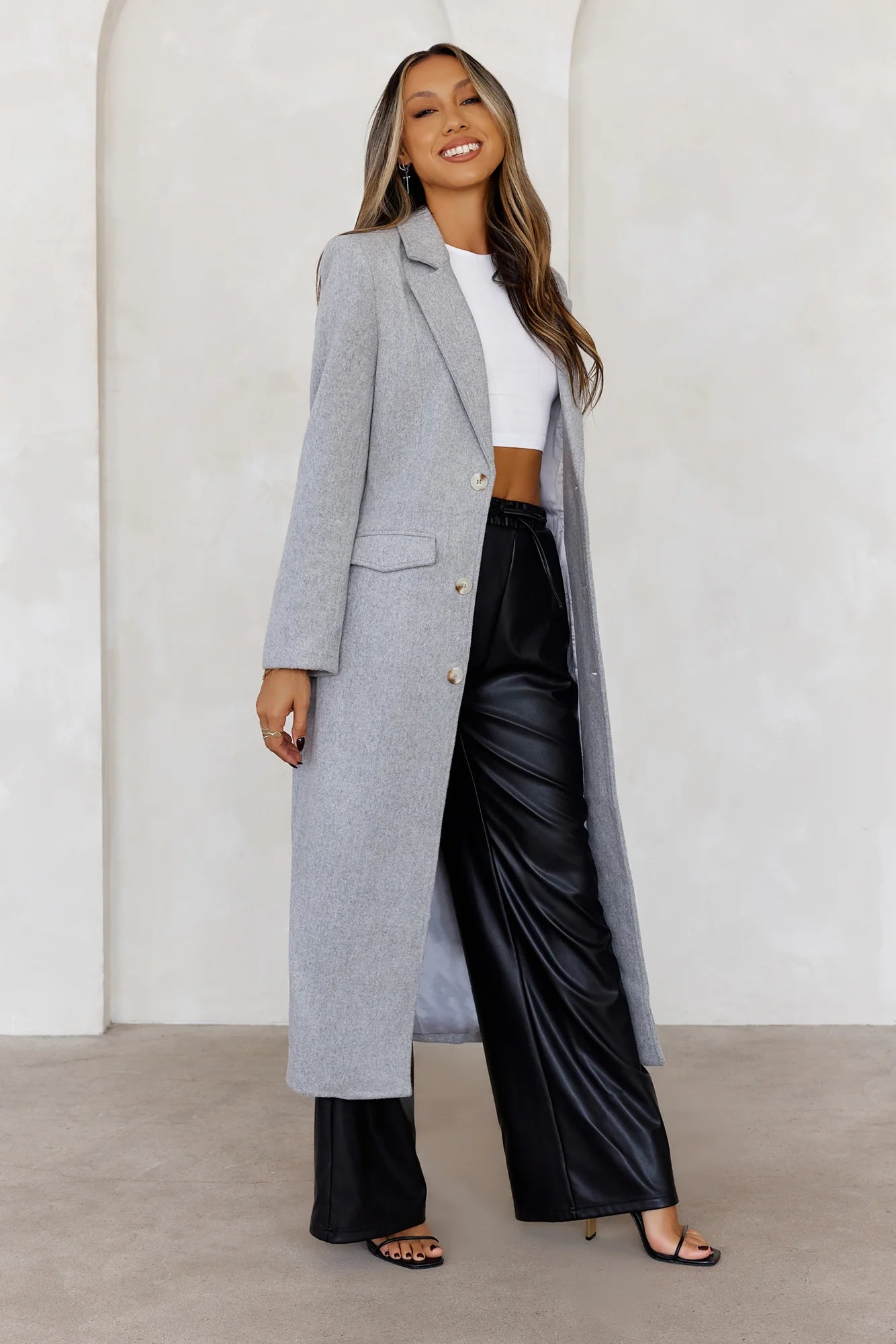 Secret Crush Coat Grey Marle