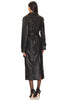 Tyra Faux Leather Trench