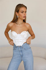 Shining Chandelier Crop Cream