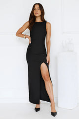 Starlit Grace Maxi Dress Black
