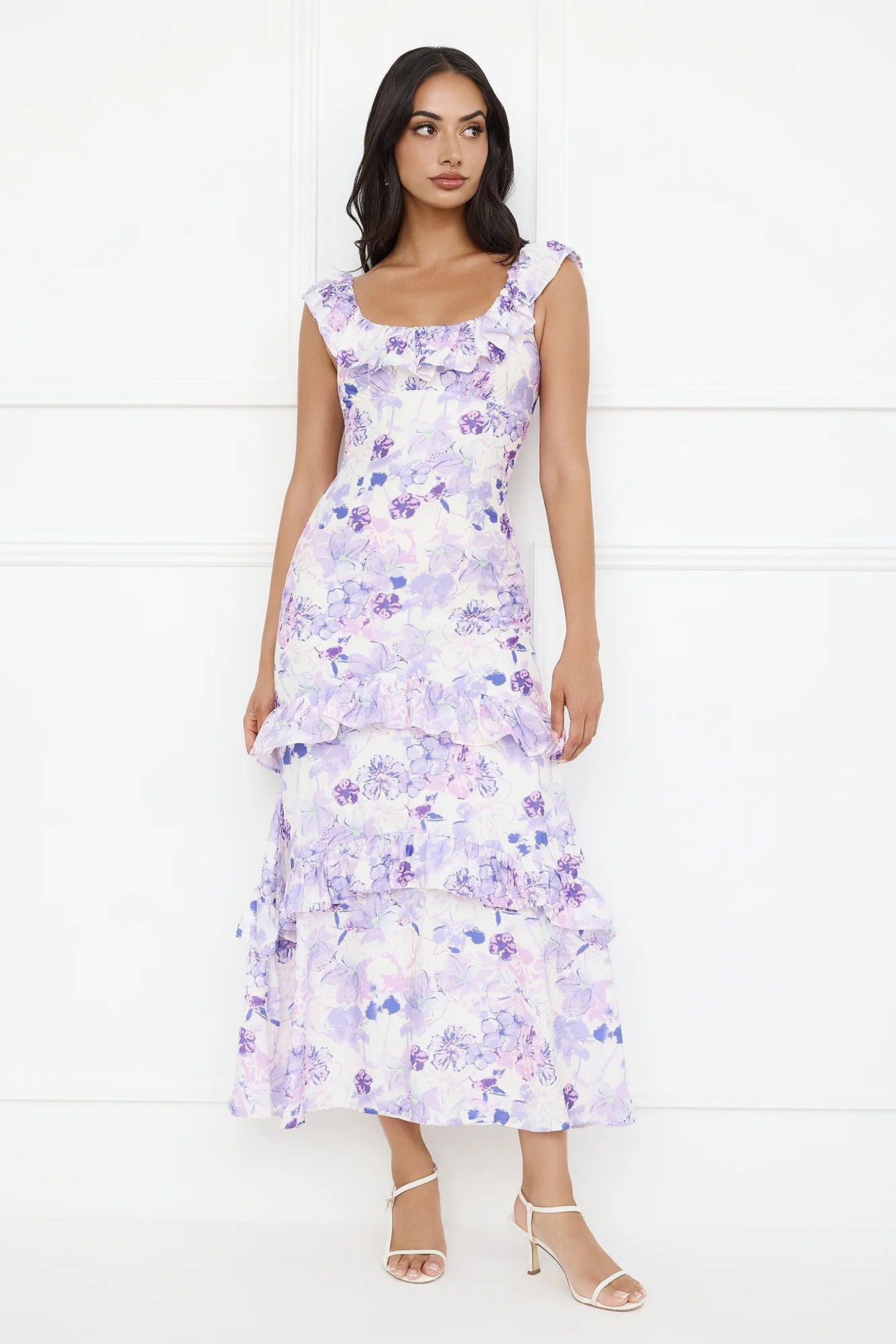 Midnight Magnolia Maxi Dress Purple