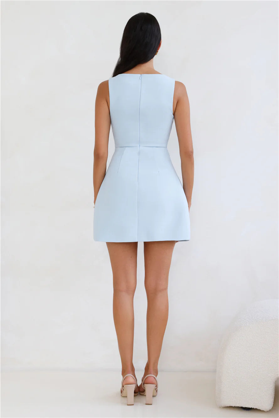 Simplicity Is Best Mini Dress Blue