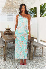 She Is Beauty Midi Dress Mint