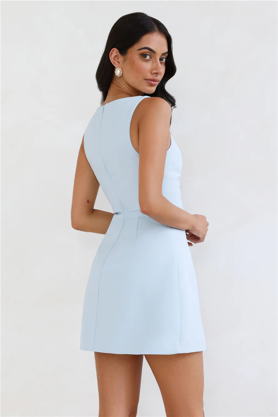 Simplicity Is Best Mini Dress Blue