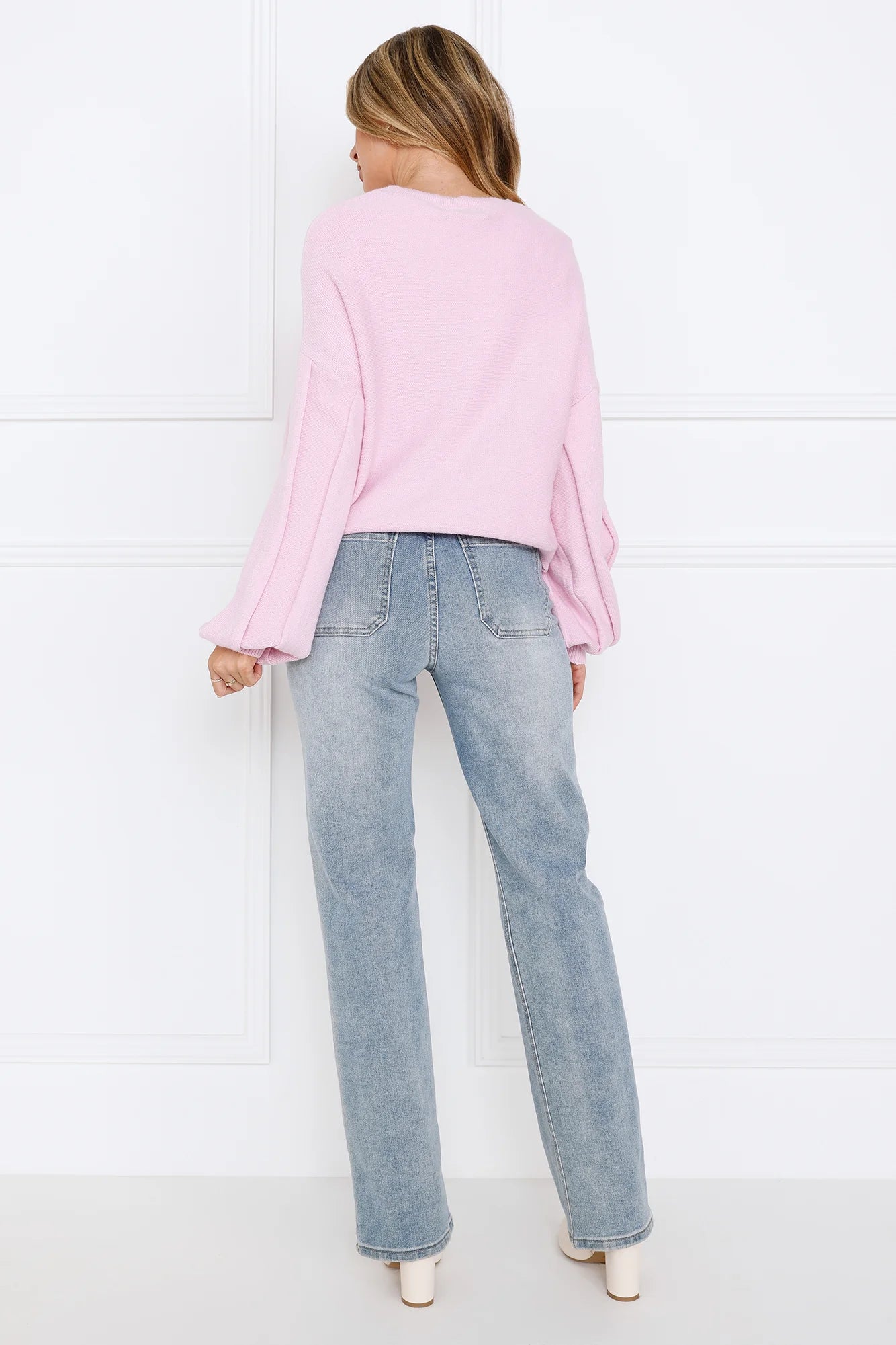 Snowing Outside Knit Sweater Lilac