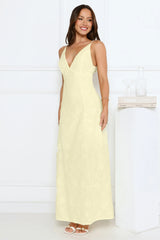 Soft Moonbeam Maxi Dress Yellow