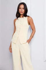Structure Tailored Vest Top Lemon