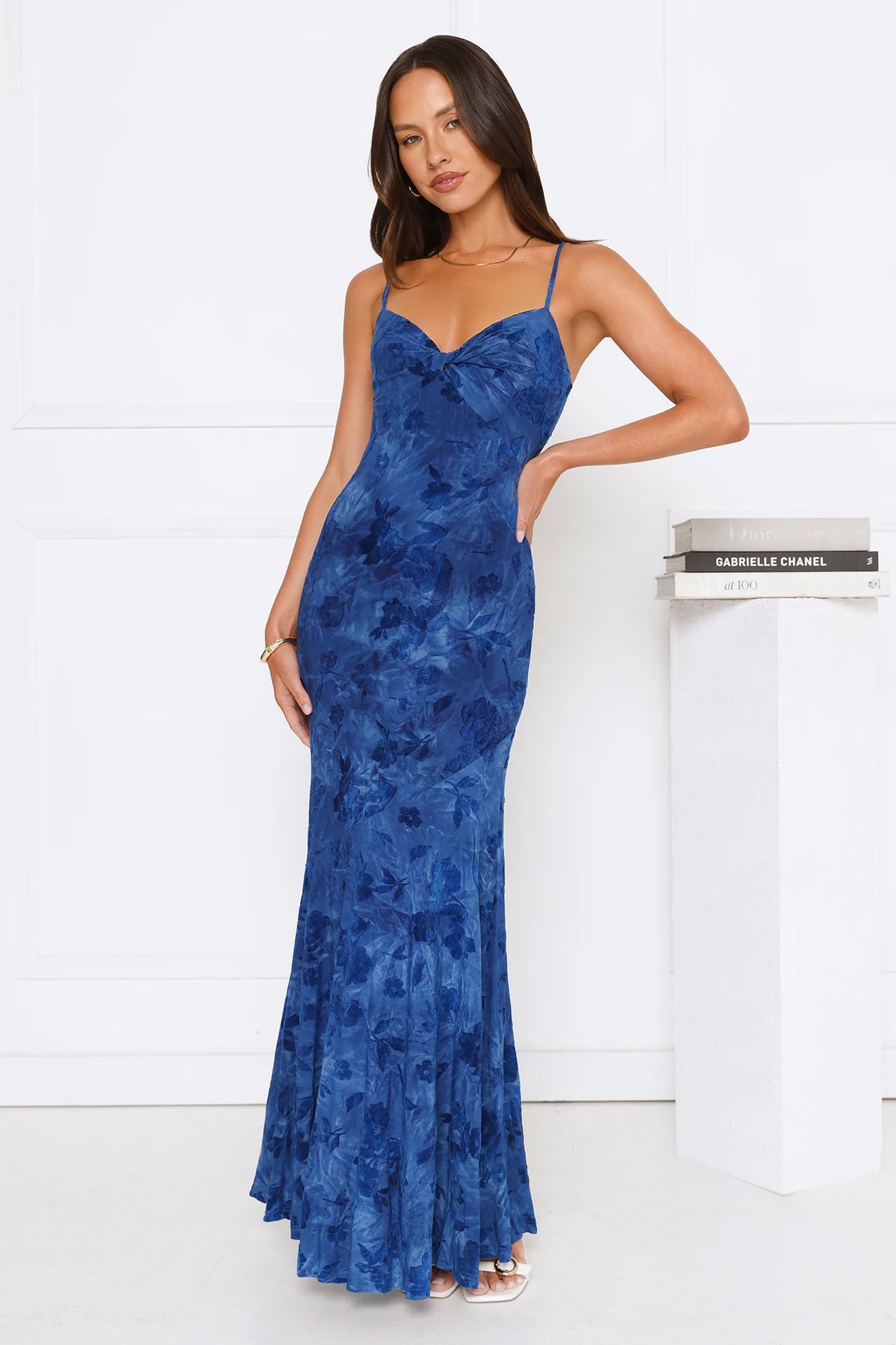 She's A Wildflower Maxi Dress Blue